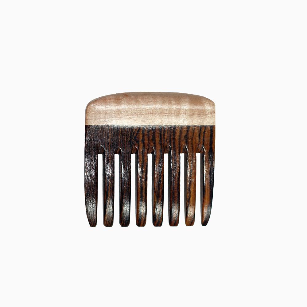 Beard Comb - Beard Comb With Bocote & Curly Maple Wide Toothed