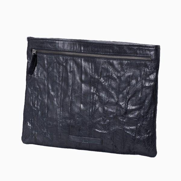 Document Case - Solna Document & IPad Case - Black Leather