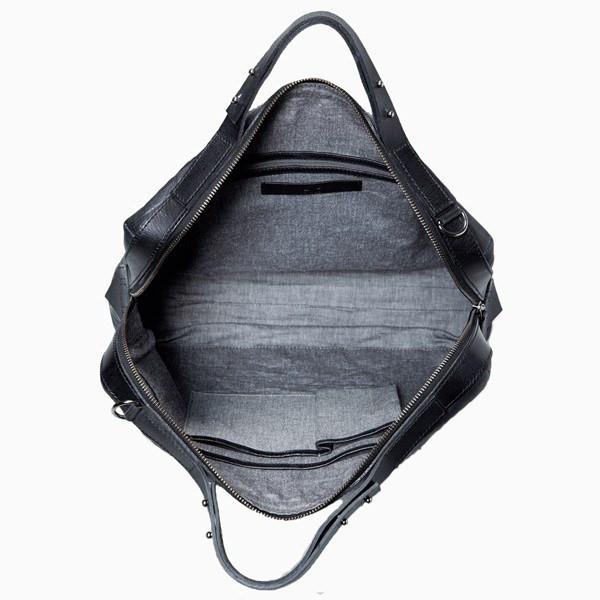 Everyday Bag - Solna Laptop Bag & Briefcase - Black Leather