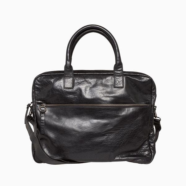 Everyday Bags - Farun Laptop Bag - Black Leather