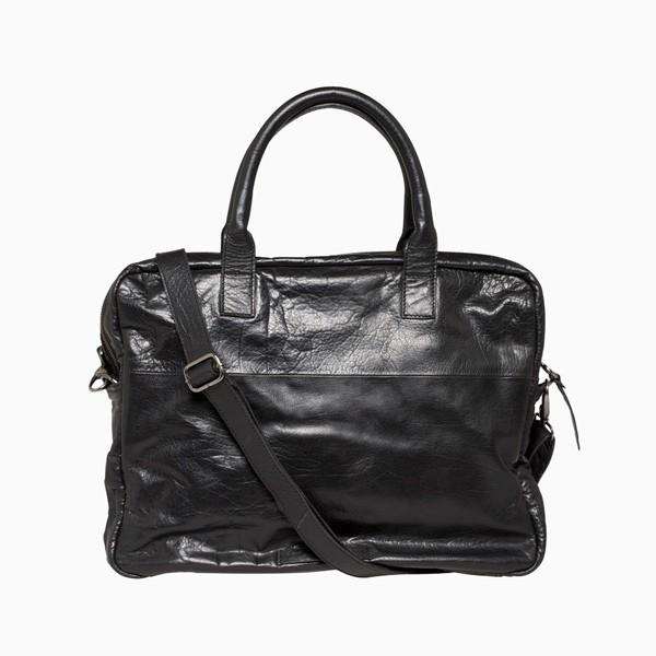 Everyday Bags - Farun Laptop Bag - Black Leather