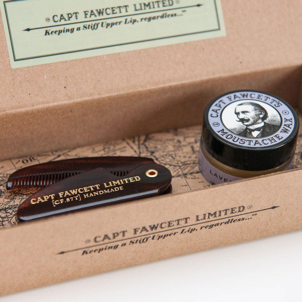 Moustache - Moustache Wax & Folding Pocket Moustache Comb Gift Set
