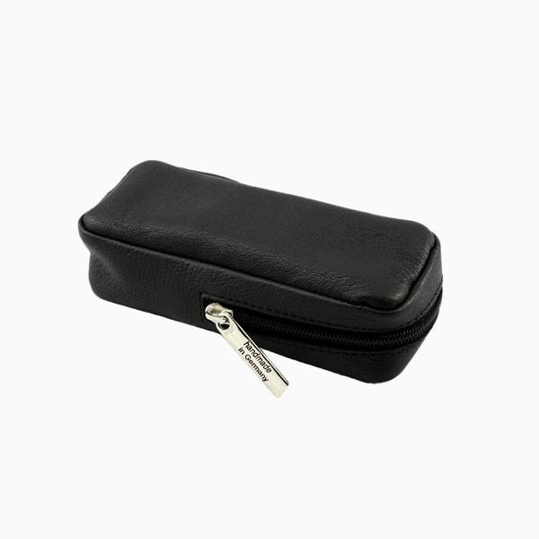Razor Case - Dovo Solingen Padded Leather Merkur Safety Razor Case: Long