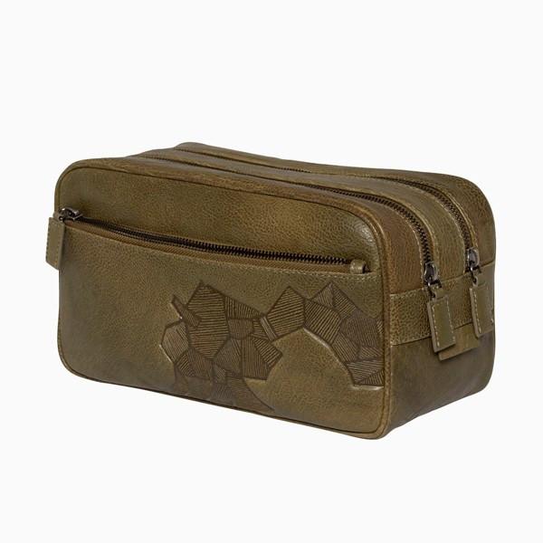 Toiletry Bag - Grafisk Men's Leather Toiletry Bag