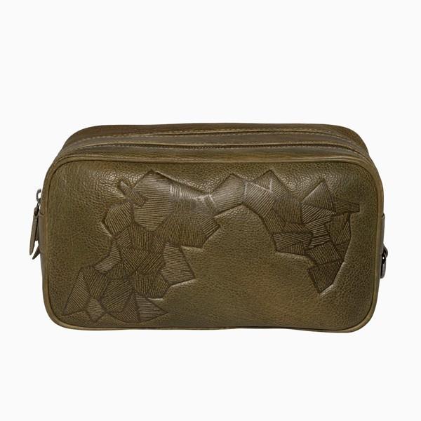 Toiletry Bag - Grafisk Men's Leather Toiletry Bag