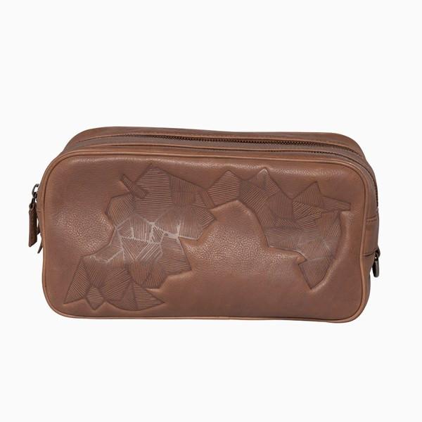 Toiletry Bag - Grafisk Men's Leather Toiletry Bag