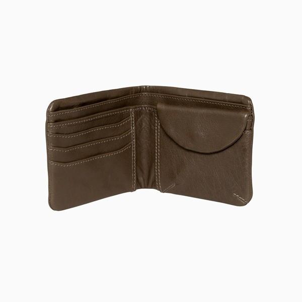 Wallet - Farun Men's Wallet - Camo & Tan Leather